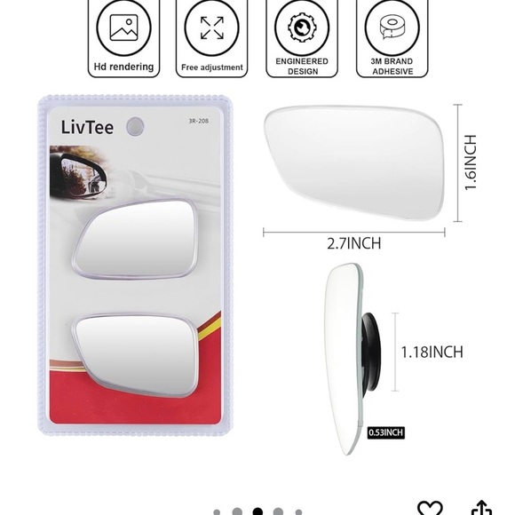 LivTee Car Blind Spot Mirrors - Picture 7 of 7